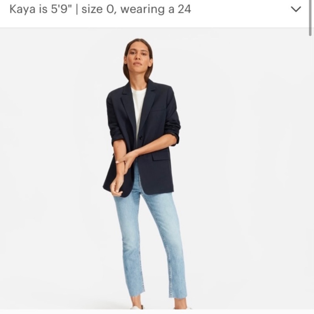 Everlane kick crop jeans in light wash